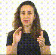 Imagem onde intérprete diz "Esposo", em LIBRAS